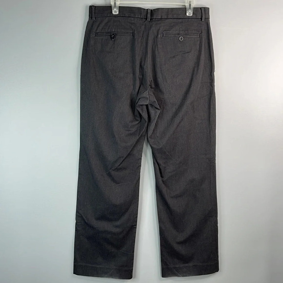 GAP Mens Straight Fit Pants Charcoal Grey Stretch Preppy Size 34 x 32 - Picture 5 of 9
